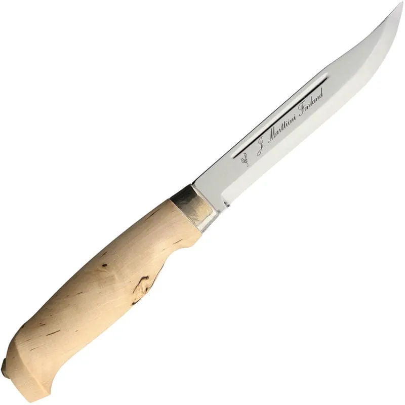 Marttiini Lynx 138 Knife 5.11" Stainless Steel Blade Birch Handle Cyclaire Knives and Tools