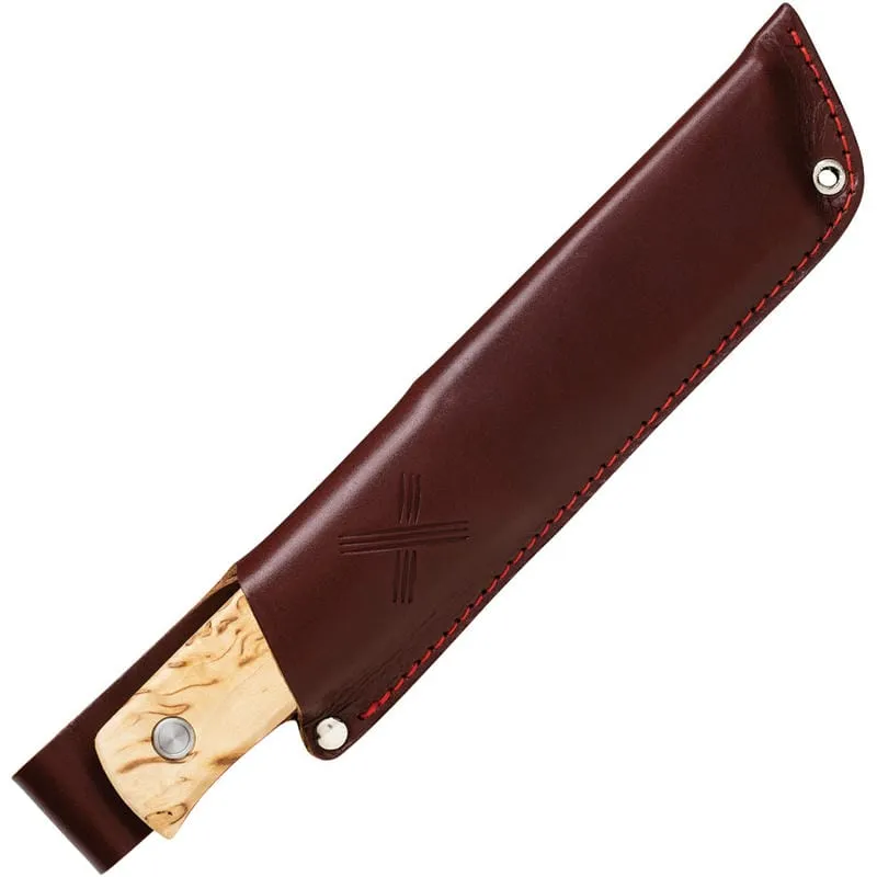 Marttiini Tundra CB Full Tang Bushcraft Knife - 4.33" Blade - Curly Birch Handle Cyclaire Knives and Tools