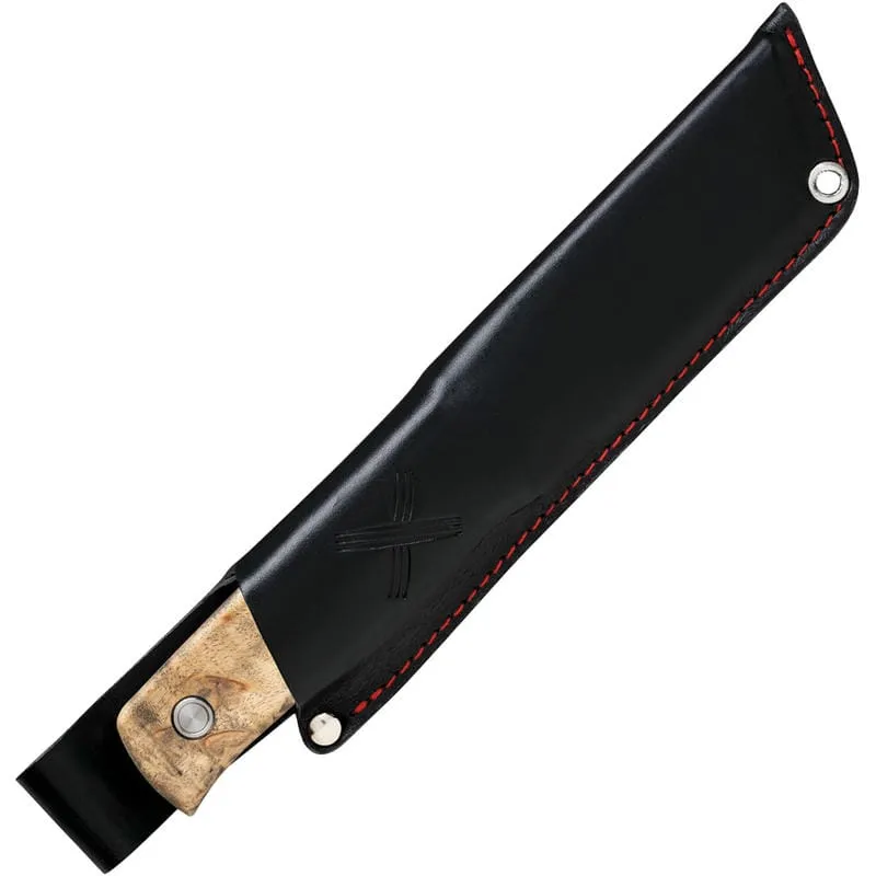 Marttiini Tundra GR Bushcraft Knife - 4.33" Blade Grey Curly Birch Handle Cyclaire Knives and Tools
