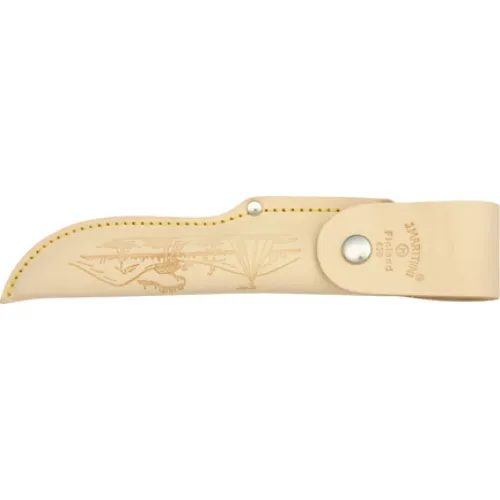 Marttiini Deluxe Lynx Bronze Knife - 4.33" Blade - Curly Birch Handle - Bronze Finger Guard