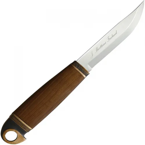 Marttiini Bronze Bird Eagle 4.3" Knife Birch Handle Leather Sheath