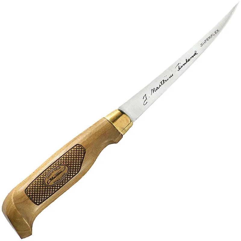Marttiini 4" Classic Superflex Fish Filleting Knife Leather Sheath Cyclaire Knives and Tools