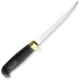 Marttiini Condor Golden Trout Fillet Knife -  6" Stainless Steel Blade, Rubber Handle, Leather Sheath Cyclaire Knives and Tools