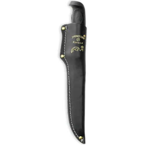 Marttiini Condor Golden Trout Fillet Knife -  6" Stainless Steel Blade, Rubber Handle, Leather Sheath