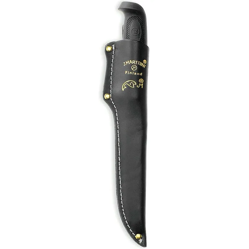 Marttiini Condor Golden Trout Fillet Knife -  6" Stainless Steel Blade, Rubber Handle, Leather Sheath Cyclaire Knives and Tools