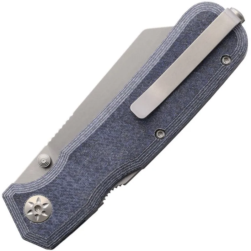 Maserin 631 Pulse Folding Knife - 3.15" MagnaCut Tanto Blade Demin Jeans Micarta Handle Cyclaire Knives and Tools