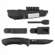 Morakniv Bushcraft Survival Knife Black - 4.1" Black Carbon Steel Blade Fire Steel and Knife Sharpener Cyclaire Knives and Tools