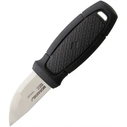 Morakniv Eldris Black Neck Knife - 2.2" Stainless Steel Blade Black Handle and Sheath