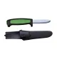 Morakniv Safe Pro Fixed Blade Knife - 3.2" Carbon Steel Blunt Tip Blade Green Handle Cyclaire Knives and Tools