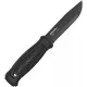 Morakniv Garberg - 4.3" Black Carbon Steel Blade Black Handle and Leather Sheath Cyclaire Knives and Tools