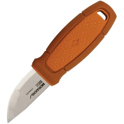 Morakiniv Eldris Neck Knife - 2.2" Stainless Steel Blade Orange Handle and Sheath