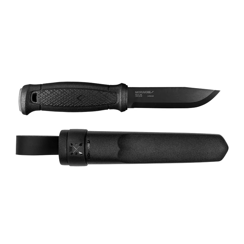 Morakniv Garberg - 4.3" Black Carbon Steel Blade Black Handle and Polymide Sheath Cyclaire Knives and Tools