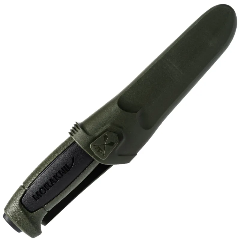 Morakniv Basic 546 Limited Edition Knife - 3.5" Stainless Steel Blade Black and Military Green Handle Cyclaire Knives and Tools