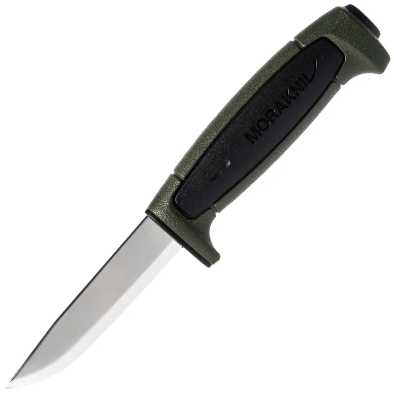 Morakniv Basic 546 Limited Edition Knife - 3.5" Stainless Steel Blade Black and Military Green Handle Cyclaire Knives and Tools