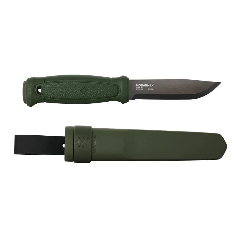 Morakniv Garberg Green - 4.3" Carbon Steel Black Blade Green Handle and Sheath Cyclaire Knives and Tools