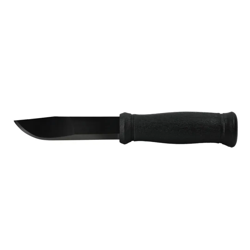 Morakniv 2000 Black Edition - 4.25" 14C287N DLC Coated Stainless Steel Blade TPE Rubber Handle Cyclaire Knives and Tools
