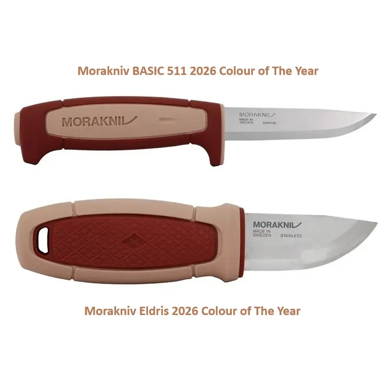 Morakniv Basic 511 2026 Knife and Morakniv Eldris 2026 Colour Of The Year Pack Cyclaire Knives and Tools