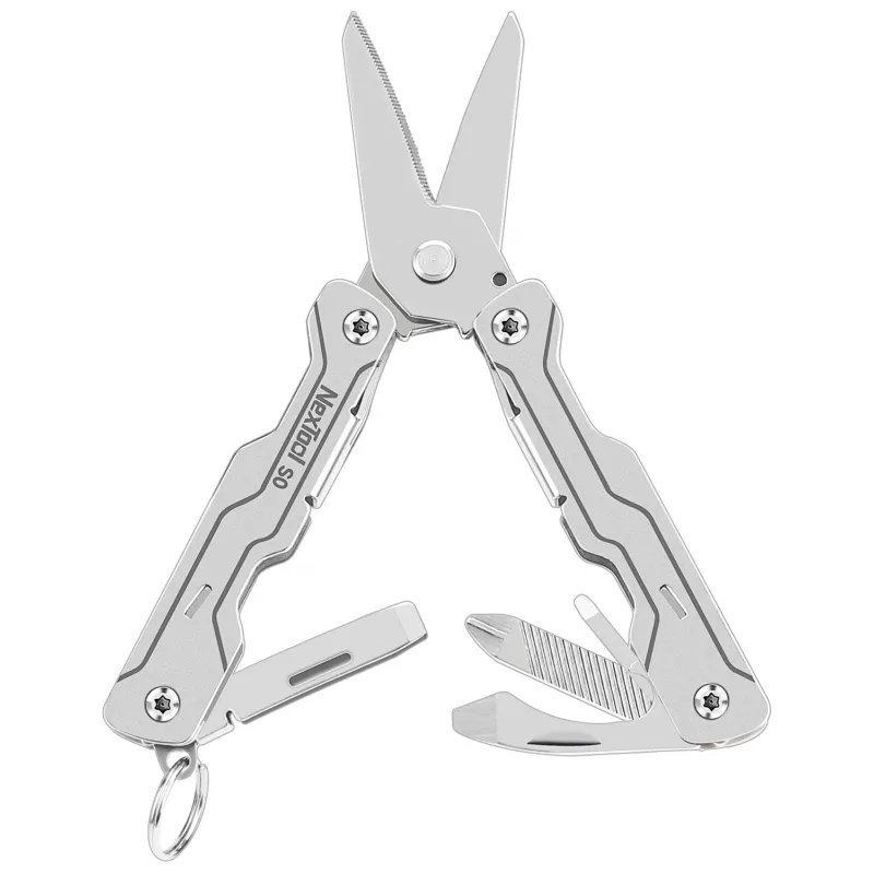 Nextool UK EDC Micro Sailor Scissors S0 Silver Compact EDC Tool with Precision Scissors Cyclaire Knives and Tools