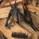 NexTool Black Knight 11-in-1 Multi-Tool with Bit Set Black Stainless Steel Handle Cyclaire Knives and Tools