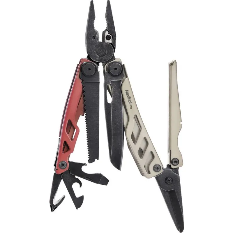 NexTool Flagship F30 Pro Multi Tool Hazelnut and Coral - 16 Functions Cyclaire Knives and Tools
