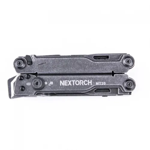 NexTorch Pioneer MT20 MultiTool Stone Grey - 15 Tools New Version Inc Glass Breaker
