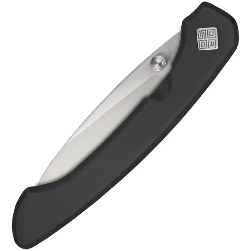Ocaso Knives Seaton Mini Pocket Knife - 2.38" Blade Black PVD Coated Stainless Steel Handle Cyclaire Knives and Tools