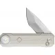 OKnife LK Button Lock Folding Knife with Integrated Rechargeable 400 Lumen White Torch - 2.5" M390 Blade Cyclaire Knives and Tools