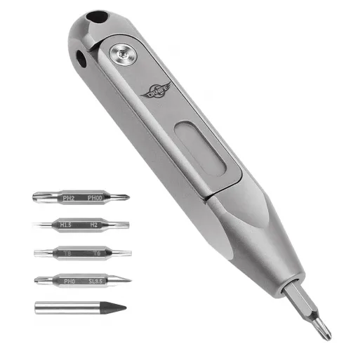 Oknife Otacle D1 Lite Pocket Tool - 8 Sizes of Hex Bits Grey