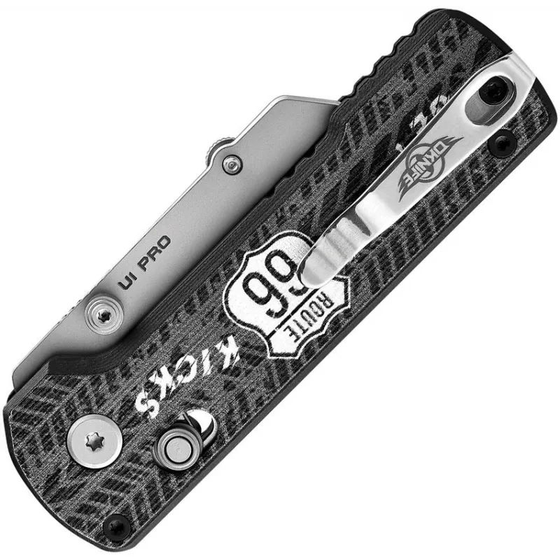 Oknife Otacle U1 Pro Folding Utility Knife - 2.23" SK5 Razor Blade Screwdriver Route 66 Ride Handle Artwork  Cyclaire Knives and Tools