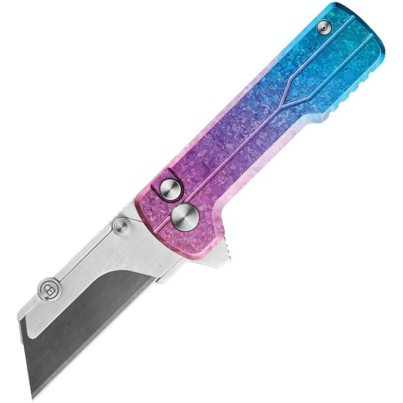 OKnife Otacle U1 Ultra Snowflake Colourful Super Aluminum Pocket Folding Utility Knife with Ceramic Blade Cyclaire Knives and Tools