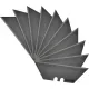 OKnife Ceramic Utility Blades Black - Pack of 10 Cyclaire Knives and Tools