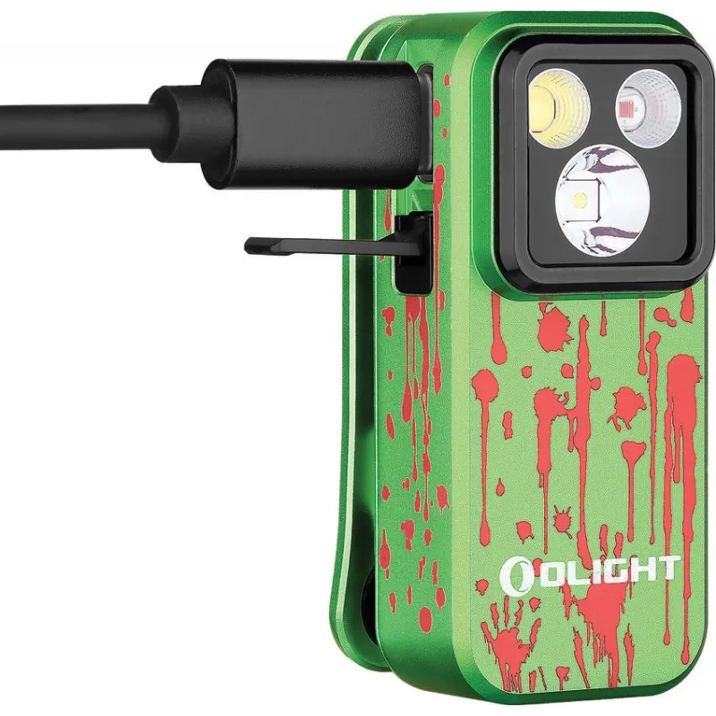Olight Oclip Pro Clip Light Zombie  Cyclaire Knives and Tools