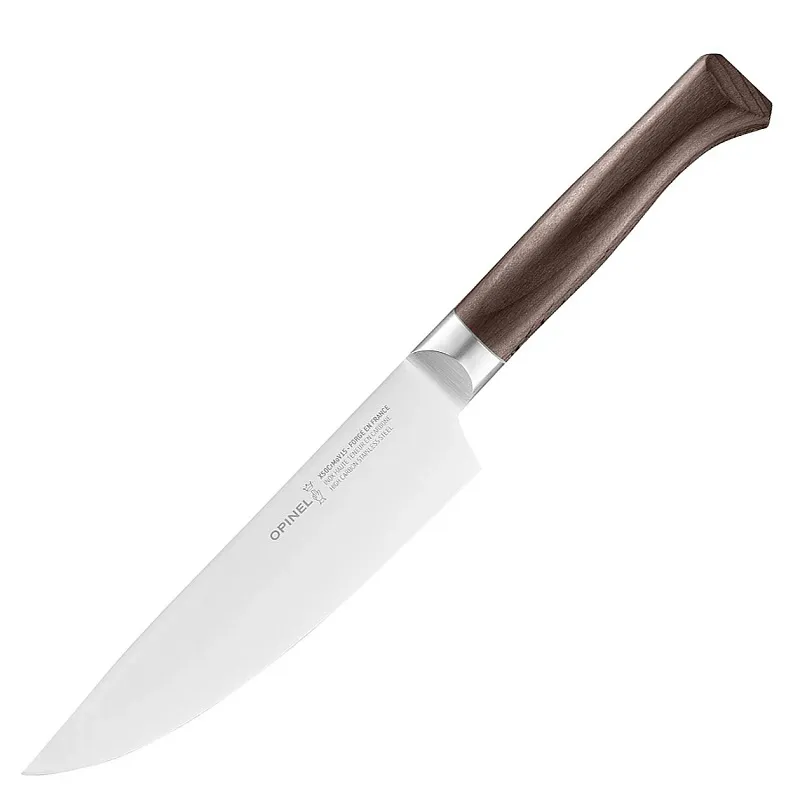 Opinel Les Forges 1890 Small Chef Knife - 6.69" Stainless Steel Blade Beechwood Handle Cyclaire Knives and Tools