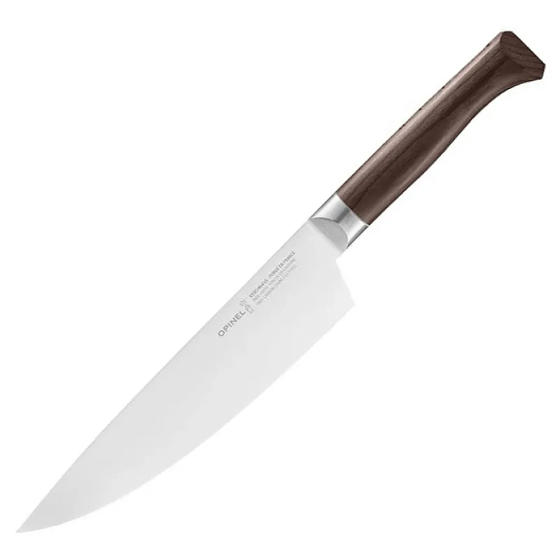 Opinel Les Forges 1890 Chef's Knife - 7.87" Stainless Steel Blade Beechwood Handle Cyclaire Knives and Tools