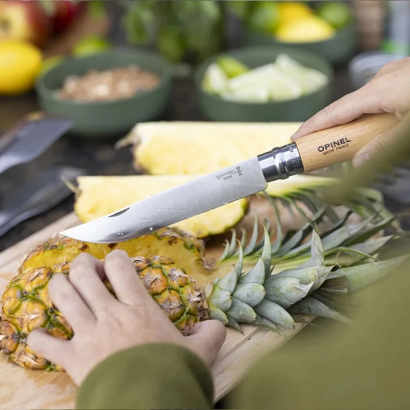 Opinel 3 Piece Premium Barbecue Set - Folding Knife, Spatula and XL Tongs Cyclaire Knives and Tools