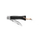 Opinel Neo6 Opiflex UK EDC Folding Knife - 2.75" Stainless Steel Rounded Tip Blade Ebony Wood Handle Cyclaire Knives and Tools