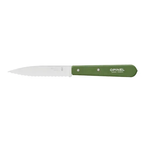 Opinel No.113 Serrated Kitchen Knife Khaki