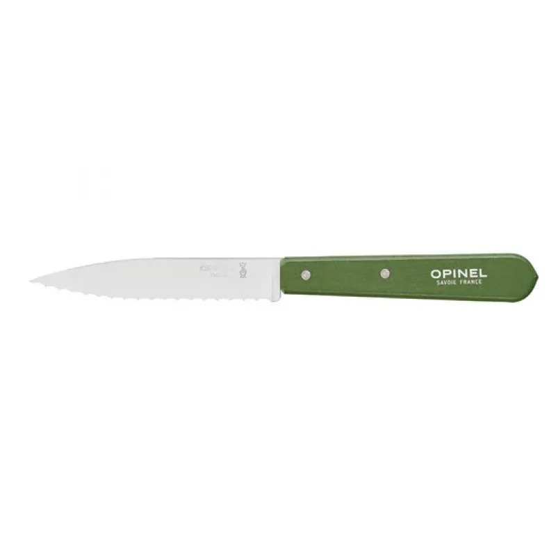 Opinel No.113 Serrated Kitchen Knife Khaki Cyclaire Knives and Tools