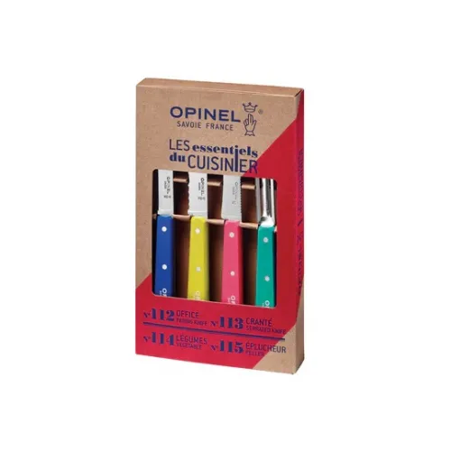 Opinel Pop80 4 Piece Kitchen Knife Set