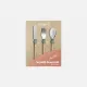 Opinel Le Petit Olive Green Gourmet Set for Kids - Knife (without cutting edge) Fork and Spoon Cyclaire Knives and Tools