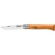 Opinel No.12 Beechwood Folding Pocket Knife - 4.72" Carbon Steel Blade Beechwood Handle Cyclaire Knives and Tools