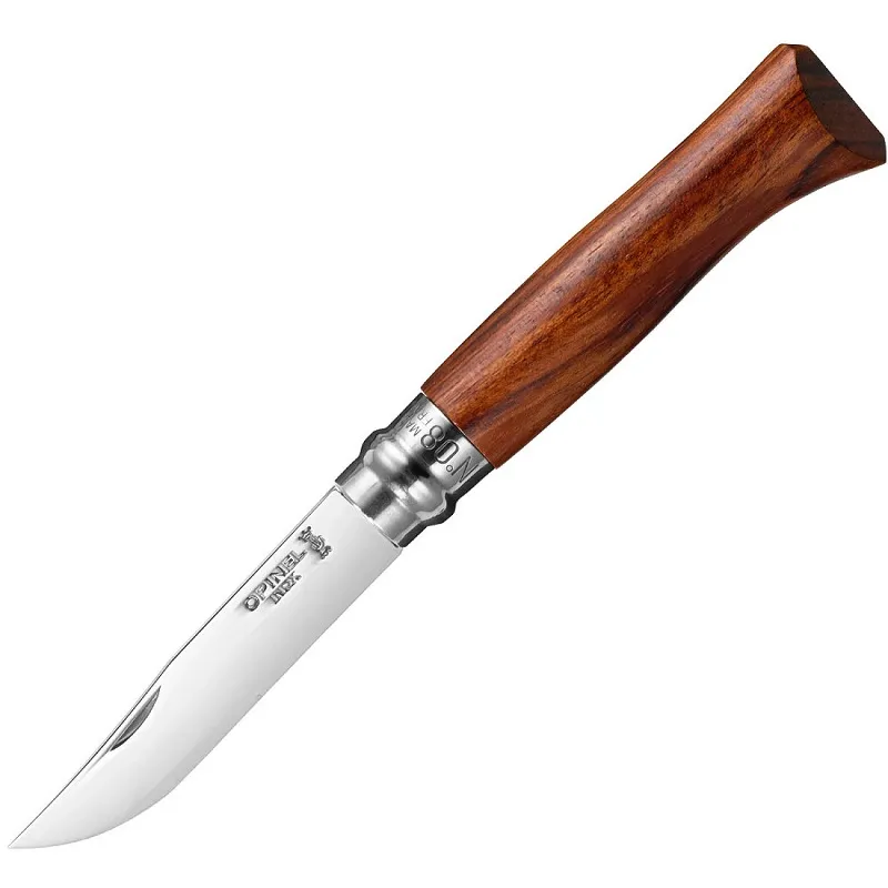 Opinel No. 8 Padouk Knife Gift Set - 8.5cm Blade Cyclaire Knives and Tools