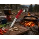 Opinel No.8 Folding Pocket Knife Red - 3.34" Stainless Steel Blade Red Beechwood Handle Cyclaire Knives and Tools
