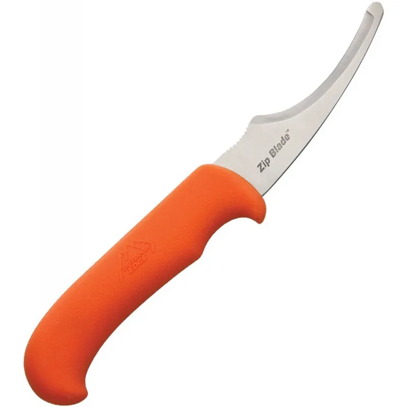 Outdoor Edge Zip Blade 4" Gutting Blade Orange Handle Black Nylon Sheath Cyclaire Knives and Tools