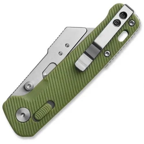 QSP Penguin Workmate Glyde Lock Utility Knife Stainless Steel Blade OD Green FRN Handle