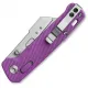 QSP Penguin Workmate Glyde Lock Utility Knife Stainless Steel Blade Purple FRN Handle Cyclaire Knives and Tools