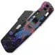 QSP Penguin Workmate Glyde Lock Utility Knife Stainless Steel Blade Black FRN Handle Graffiti Edition Cyclaire Knives and Tools