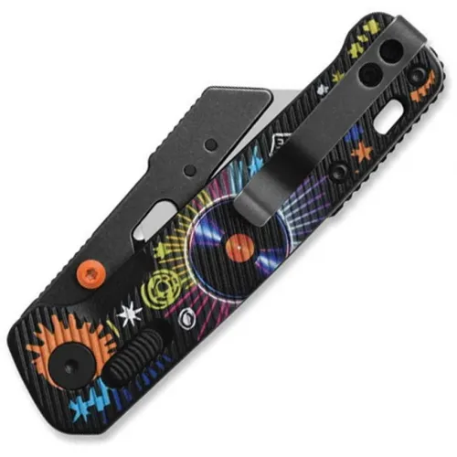 QSP Penguin Workmate Glyde Lock Utility Knife Stainless Steel Blade Black FRN Handle Record Edition