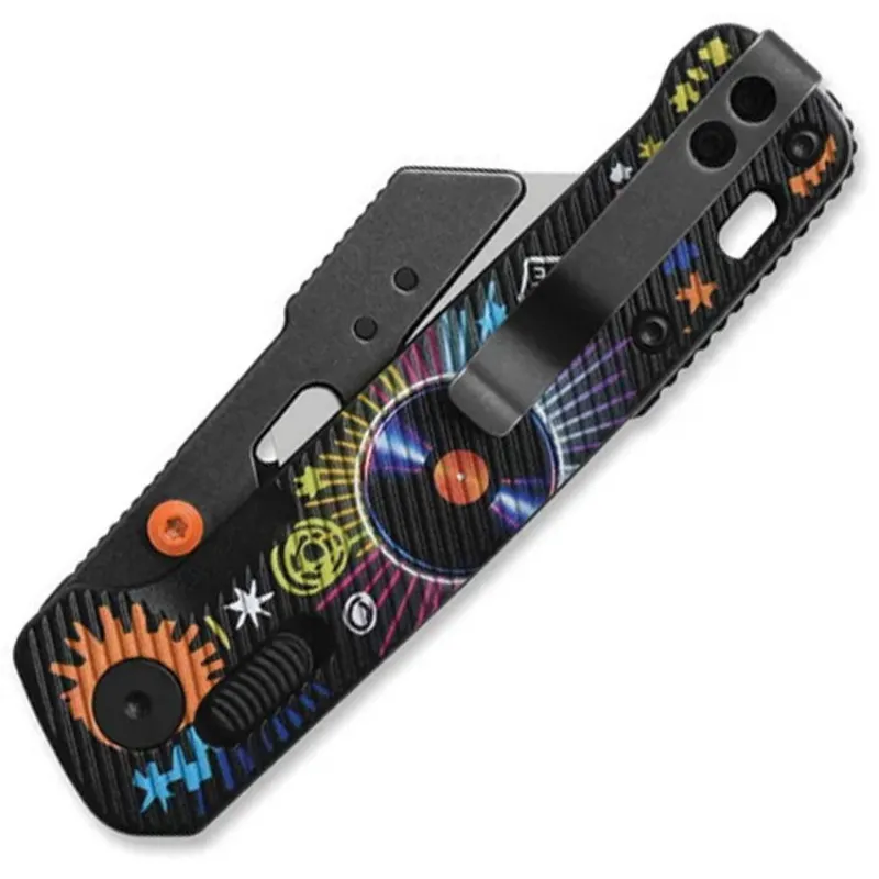 QSP Penguin Workmate Glyde Lock Utility Knife Stainless Steel Blade Black FRN Handle Record Edition Cyclaire Knives and Tools