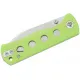 QSP Canary Folding Knife - 2.84" 14C28N Stonewashed DP Blade Neon G10 Handle Cyclaire Knives and Tools